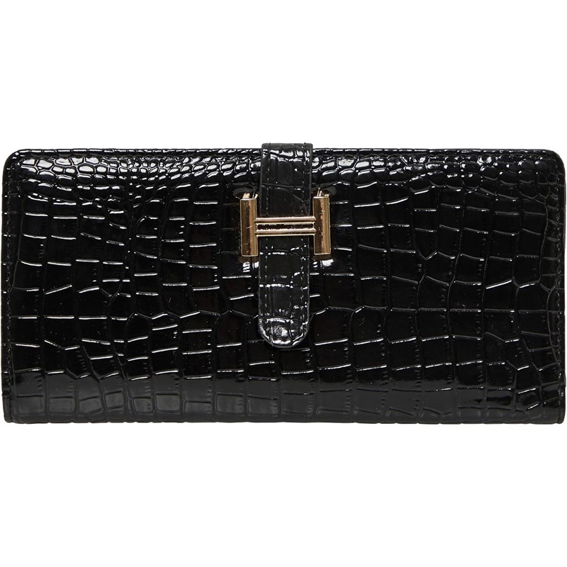 Buy French Connection Womens Long Croc Wallet Black