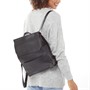 French Connection Womens Zip Pocket Rucksack Black
