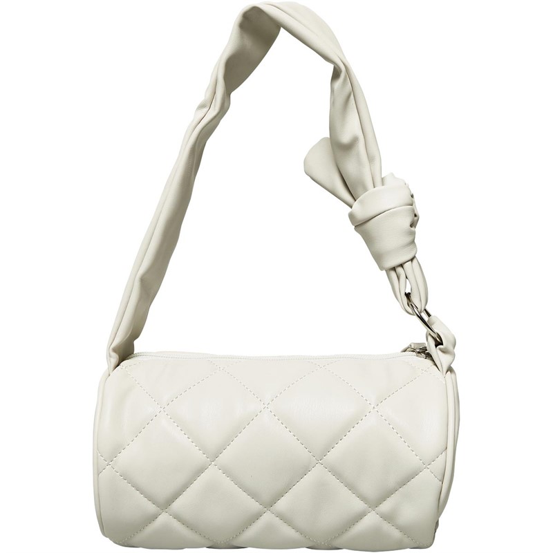 French Connection Womens Quilted Barrel Bag Cream