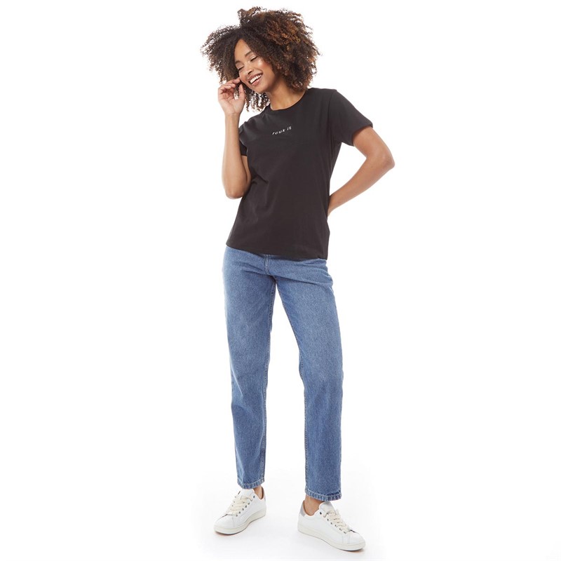 French Connection Womens FCUK It T-Shirt Black/White