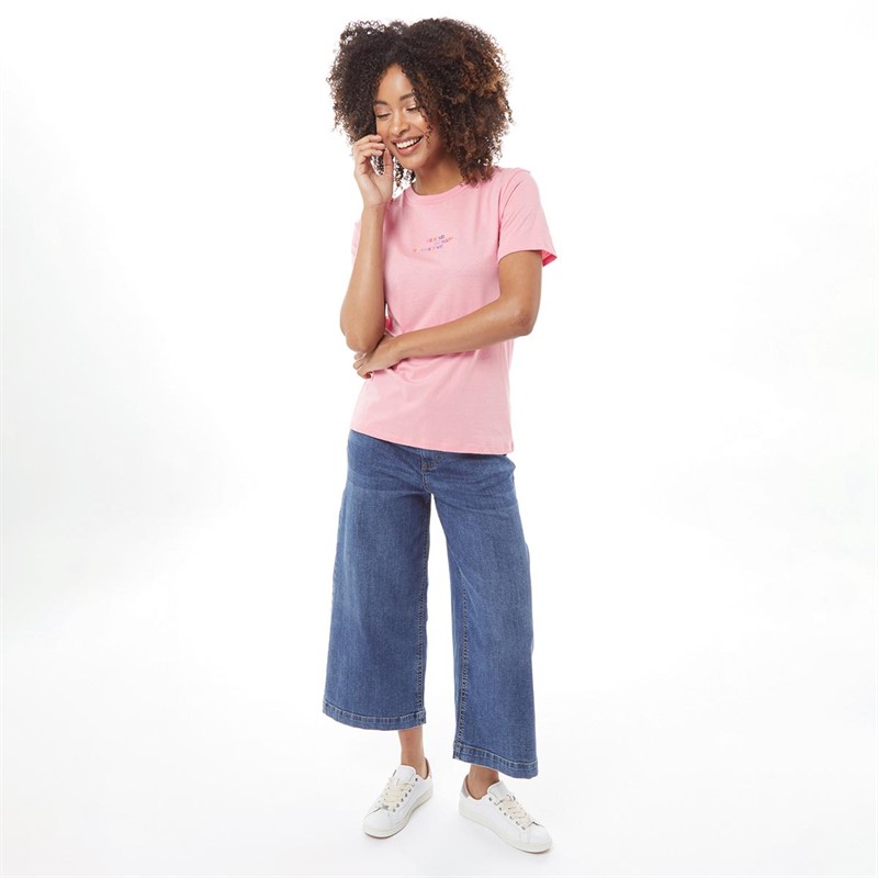 French Connection Womens Positive T-Shirt Dusty