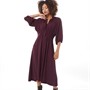 French Connection Womens Pleat Dress Plum