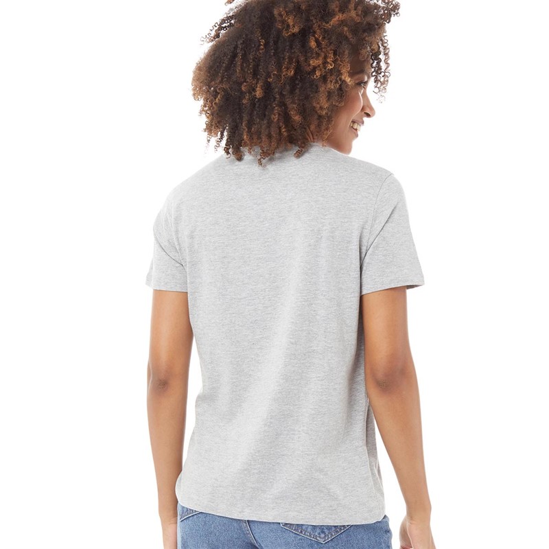 French Connection Womens Balloon T-Shirt Light Grey Melange