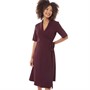 French Connection Womens Shawl Dress Plum