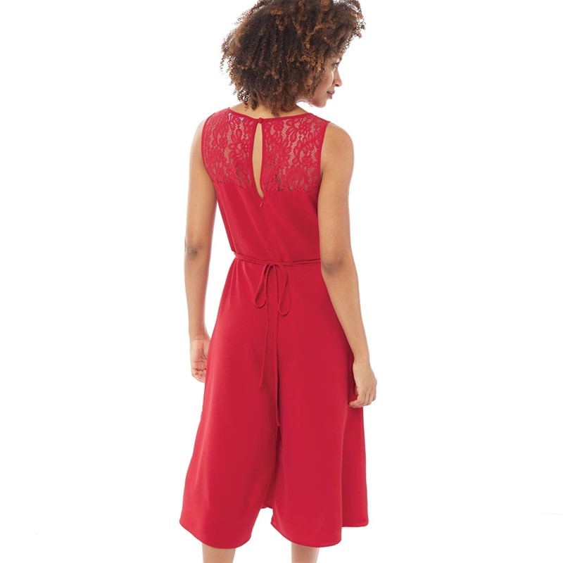 French connection red jumpsuit discount