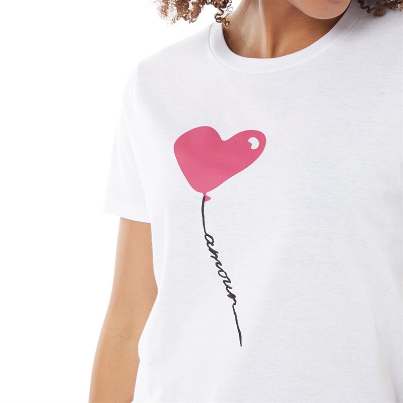 French Connection Womens Balloon T-Shirt White