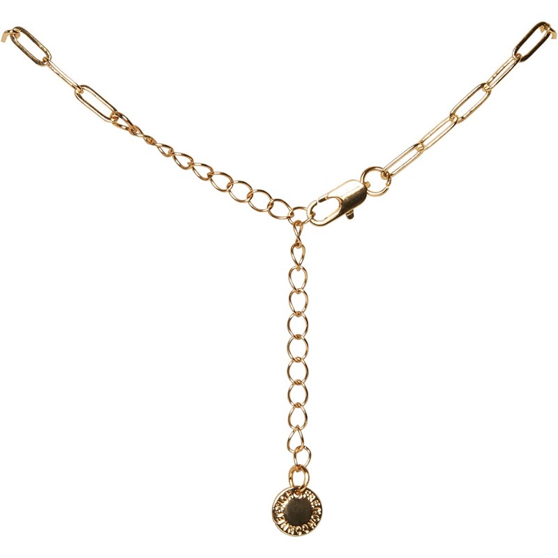 French Connection Womens Heart Necklace Gold/Diamente