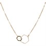 French Connection Womens Geo Shape Necklace Gold