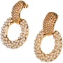 French Connection Womens Multi Pearl Earrings Gold/Pearl