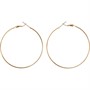 French Connection Womens Large Hoop Earrings Gold
