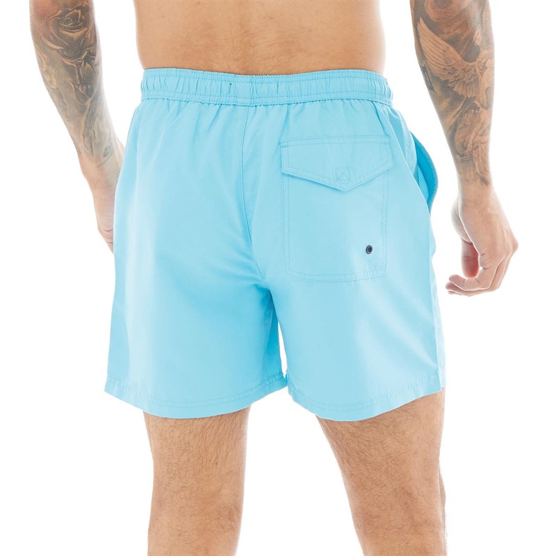 French Connection Mens Contrast Swim Shorts Aqua