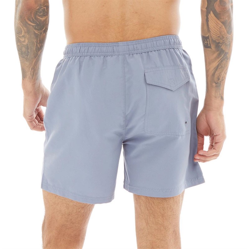 Buy French Connection Mens Script Swim Shorts Light Blue/White