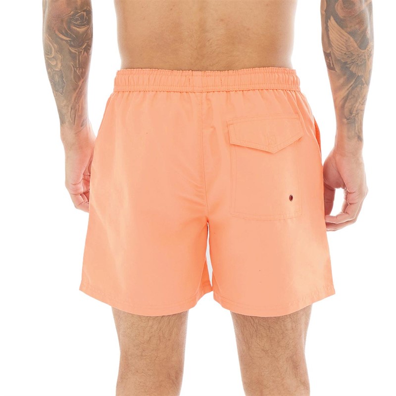 French Connection Mens Contrast Swim Shorts Coral