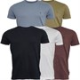 French Connection Herre T-shirts Mergel-Bordeaux
