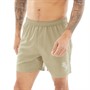French Connection Mens Script Swim Shorts Light Khaki/White
