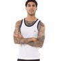 French Connection Mens Ringer Vest White/Marine