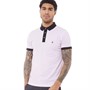 French Connection Mens Geo Polo Pink/White
