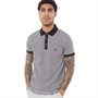French Connection Mens Houndstooth Polo White/Marine