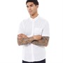 French Connection Mens Short Sleeve Linen Shirt White