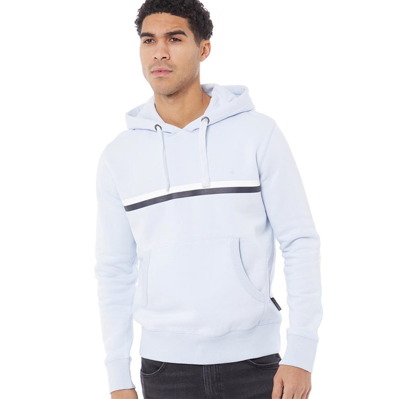 Blue and white striped hoodie mens shop
