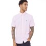 French Connection Mens Short Sleeve Oxford Shirt Soft Pink