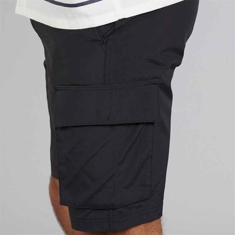 French Connection Mens Cargo Tech Shorts Black