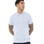 French Connection Mens Micro Feeder Polo Sky Melange/White