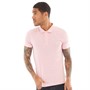 French Connection Mens Jersey Polo Pink Melange/White