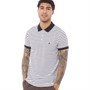 French Connection Mens Single Stripe Polo White/Marine
