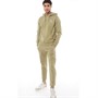 French Connection Mens Script Tracksuit Light Khaki/White