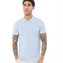 French Connection Mens Jersey Polo Sky Melange/White