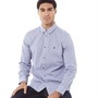 French Connection Heren Oxford Overhemden met lange mouwen Gemeleerd Blauw