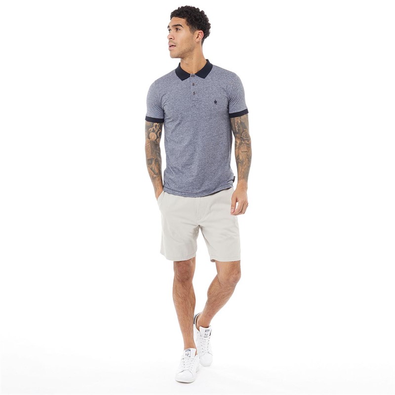 French Connection Heren Chino 4 Chino shorts Licht Steengrijs