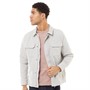 French Connection Chemises à Manches Longues Tech Over Homme Gris pâle