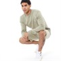 French Connection Mens Sweatshirt And Shorts Co-Ord Sage/White