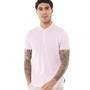 French Connection Mens Micro Feeder Polo Pink Melange/White