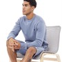French Connection Mens Sweatshirt And Shorts Co-Ord Light Blue/Marine