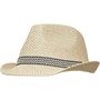 French Connection Chapeaux Stripe Trilby Homme Ecru