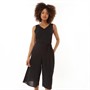French Connection Womens Culotte Jumpsuit Black