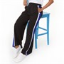 French Connection Womens Crepe Wide Leg Joggers Trousers Black /Royal Blue/White