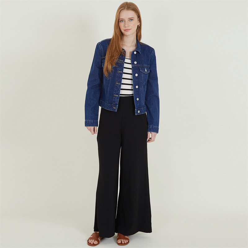 French Connection Womens Denim Jacket Mid Blue