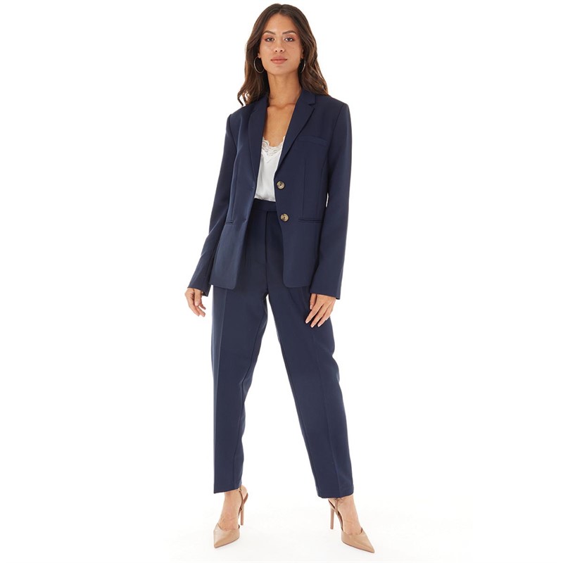 French Connection Womens Lux SBS Blazer Dark Navy