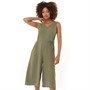 French Connection Womens Culotte Jumpsuit Khaki