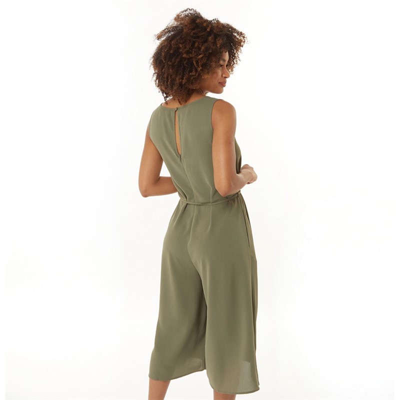 Buy French Connection Womens Culotte Jumpsuit Khaki