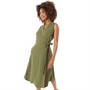 French Connection Womens Shawl Sleeveless M Dress Olive