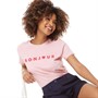 French Connection Womens Bonjour T-Shirt Washed Pink/Desert Rose