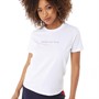 French Connection Womens Fiesty As FCUK T-Shirt White/Poppy