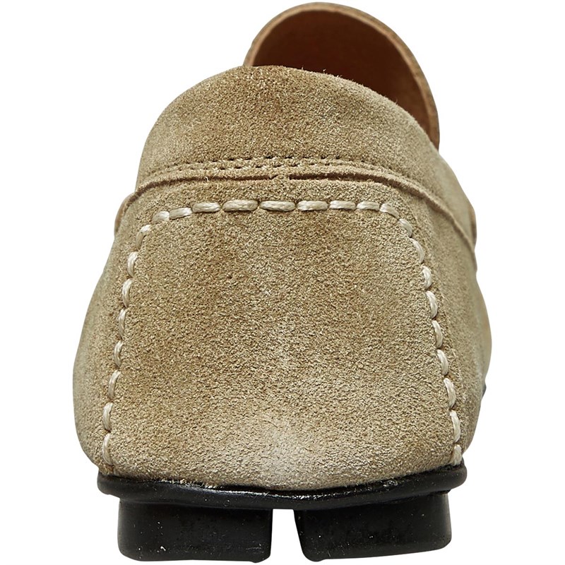 French Connection Mocassins Suede Driver Homme Beige Clair