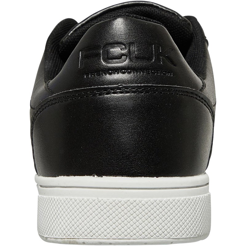 French Connection Mens FCUK Tennis Trainers Black