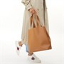 French Connection Womens Structured Tote Tan